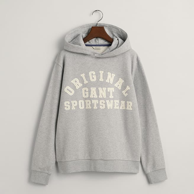 Gant Teen's Grey Original Cotton Blend Hoodie