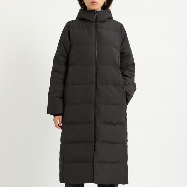 COS Black Zip Puffer Coat