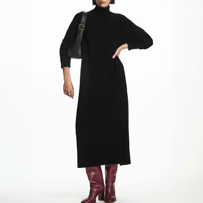 COS Black Demmi Wool Dress 