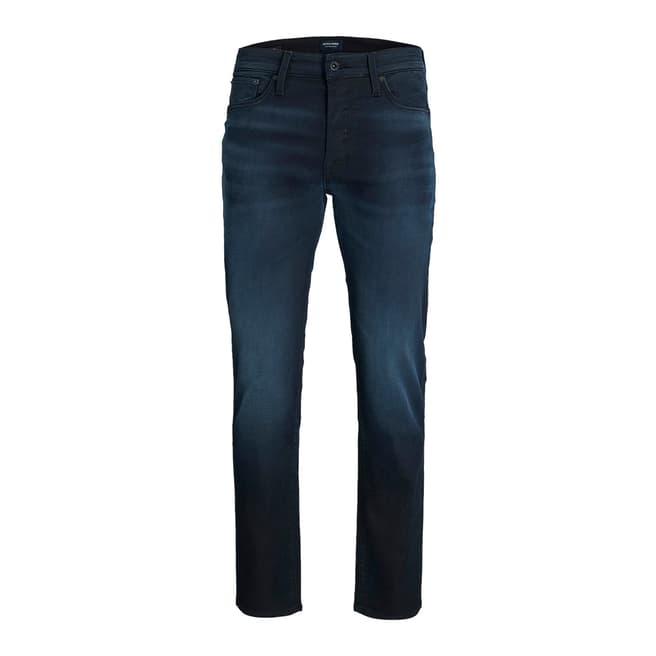 Jack & Jones Blue Denim Cotton Blend Jeans