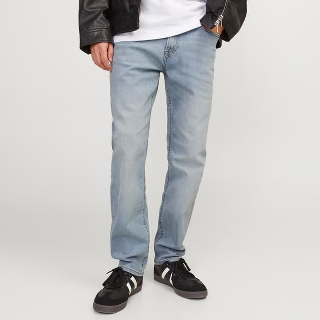 Jack & Jones Blue Denim Cotton Blend Jeans