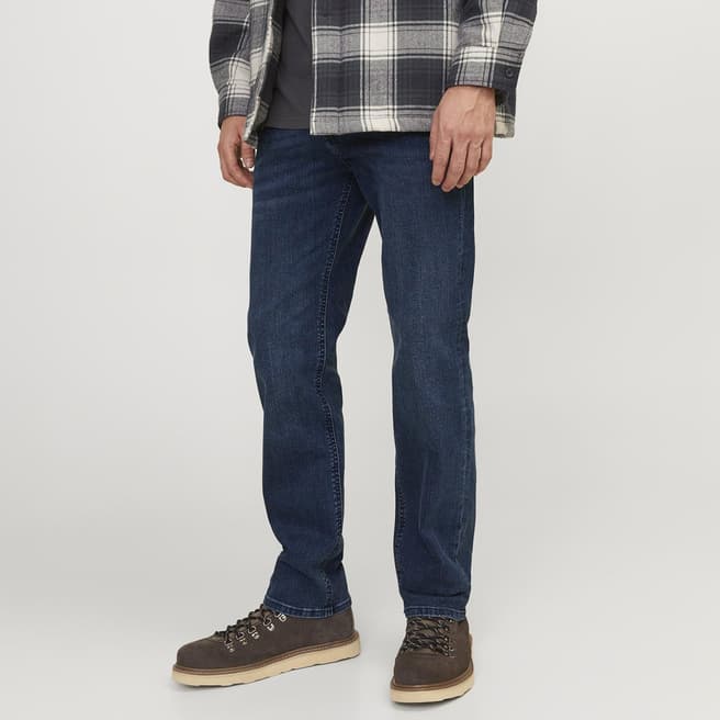 Jack & Jones Blue Denim Cotton Blend Jeans