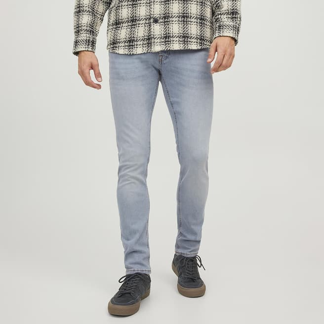 Jack & Jones Blue Denim Cotton Blend Jeans