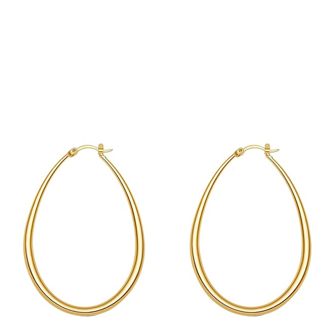 Liv Oliver 18K Gold Oval Hoop Earrings