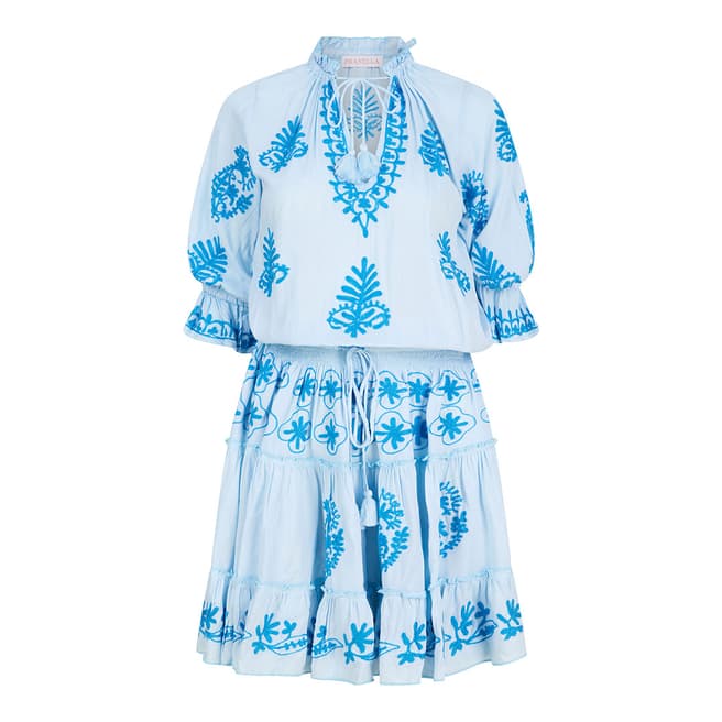 Pranella Sky Blue Sienna Mini Dress