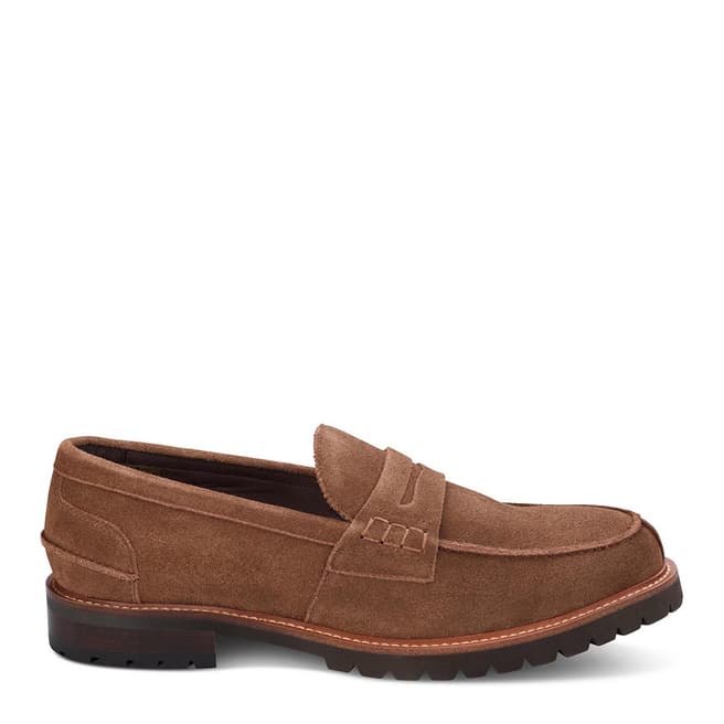 John White Brown Suede Oxburgh Loafer