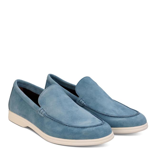 John White Blue Suede Firth Loafer  