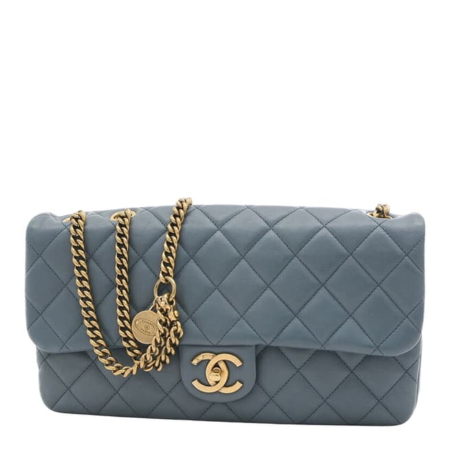 Vintage Chanel Grey Chanel Timeless Shoulder Bag