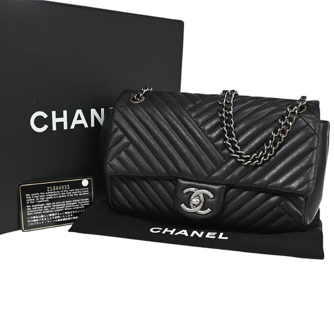 Vintage Chanel Black Chanel Timeless Shoulder Bag