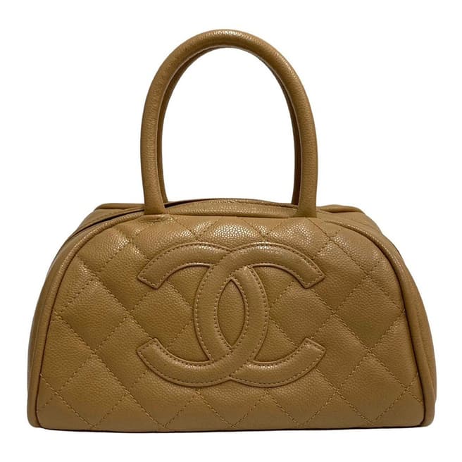 Vintage Chanel Beige Chanel Travel Bag