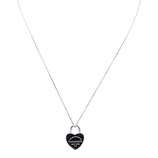 Vintage Tiffany & Co Silver Tiffany & Co Return to Heart Lock necklace