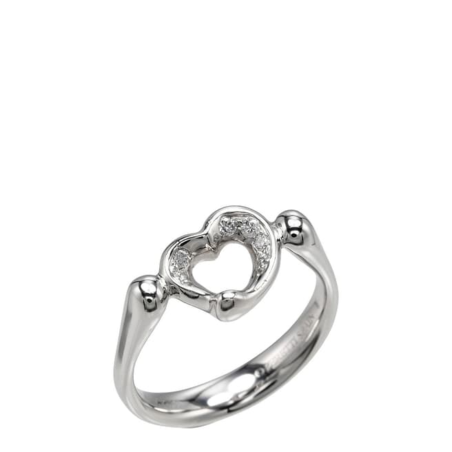 Vintage Tiffany & Co Silver Tiffany & Co Open Heart ring