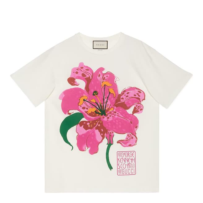 Gucci Gucci X Ken Scott Floral Printed T-Shirt