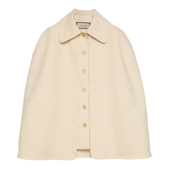 Gucci Gucci Tweed Waistcoat With Detachable Cape
