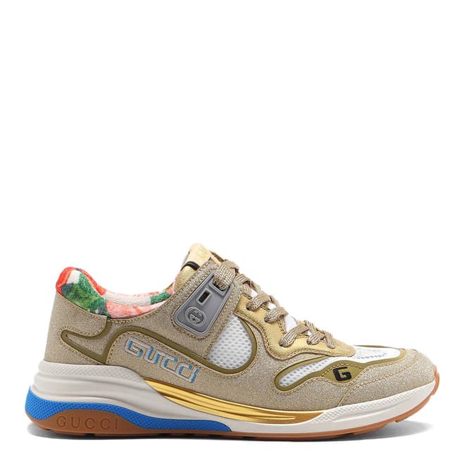 Gucci Size 6 Only- Women's Gold Ultrapace Trainers
