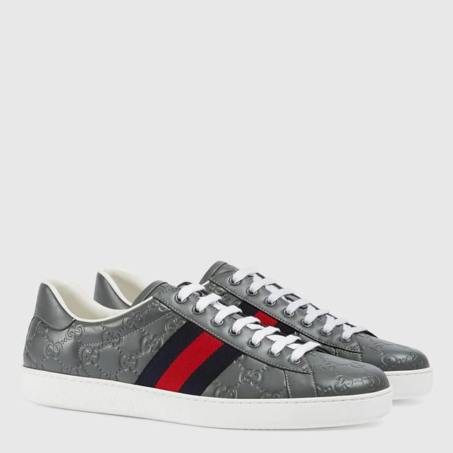 Gucci  Size 7.5 Only- Men's Grey Gucci Trainers