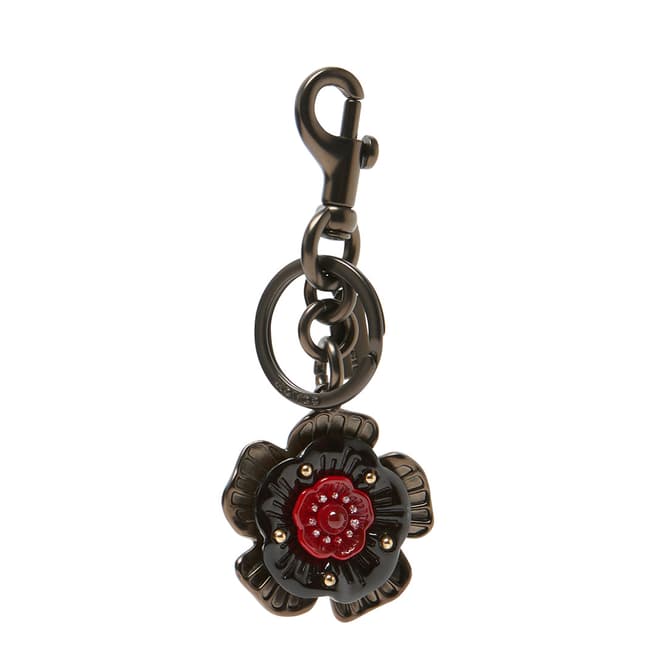 Coach Cherry Metal And Resin Tea Rose Bag Charm