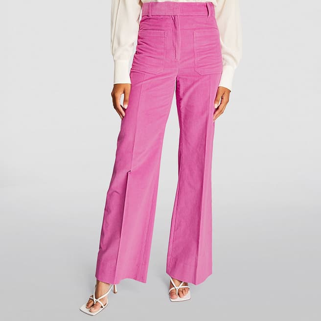 Victoria Beckham Pink Alina Patch Pocket Trousers