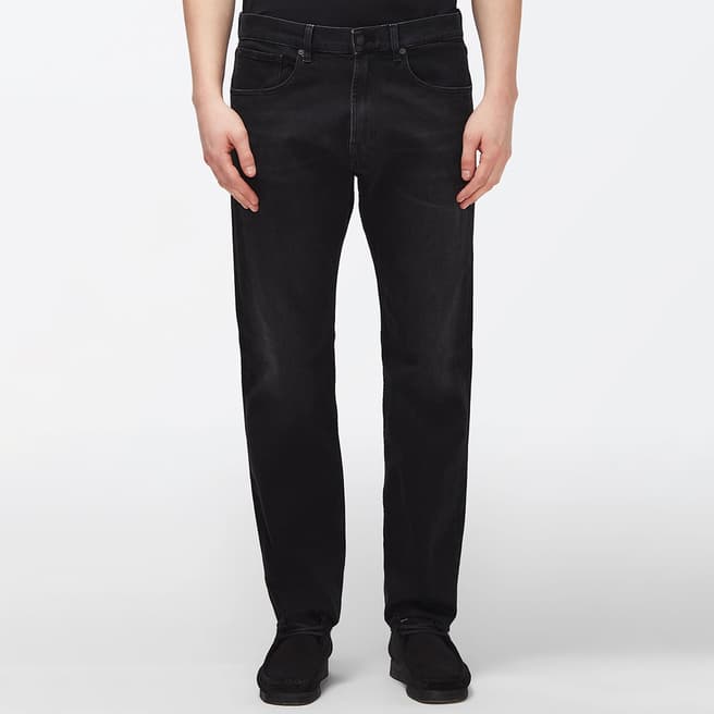 7 For All Mankind Black Cooper Straight Stretch Jeans