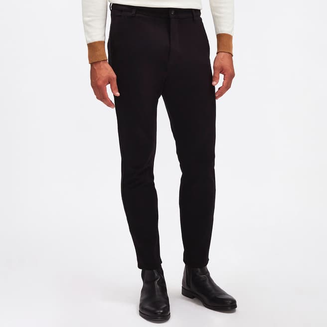 7 For All Mankind Black Travel Stretch Chinos