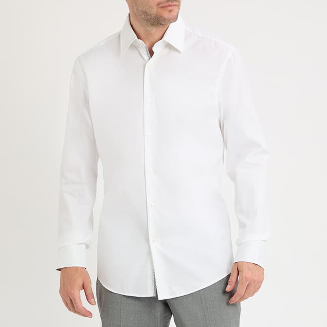BOSS White Joe Long Sleeve Shirt
