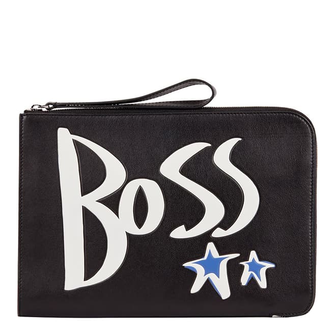 BOSS Black Holiday Printed Leather Wallet