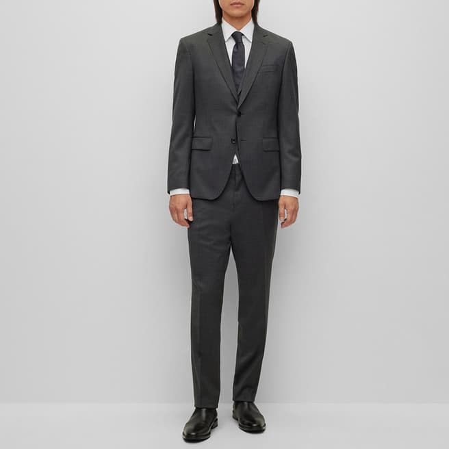 BOSS Grey Huge Wool Blend 3 Piece Suit