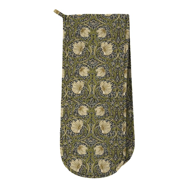 William Morris Charcoal Pimpernel Double Oven Glove