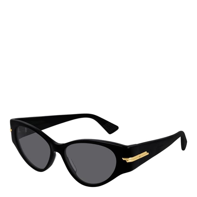Bottega Veneta Womens Bottega Veneta Black Sunglasses 55mm