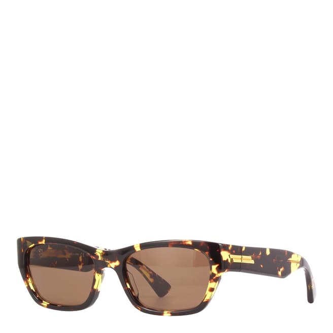 Bottega Veneta Unisex Bottega Veneta Brown Sunglasses 55mm