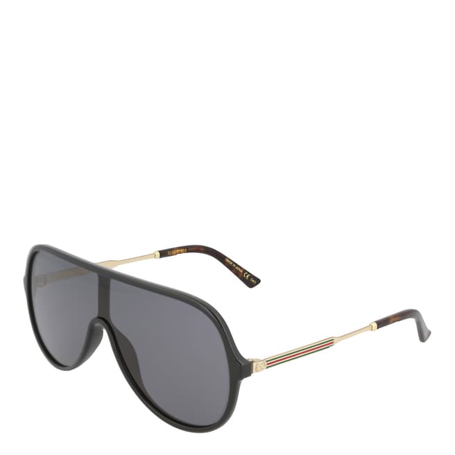 Gucci Unisex Gucci Black Sunglasses 99mm