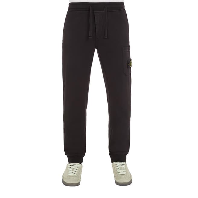 Stone Island Black Fleece Cotton Cargo Joggers