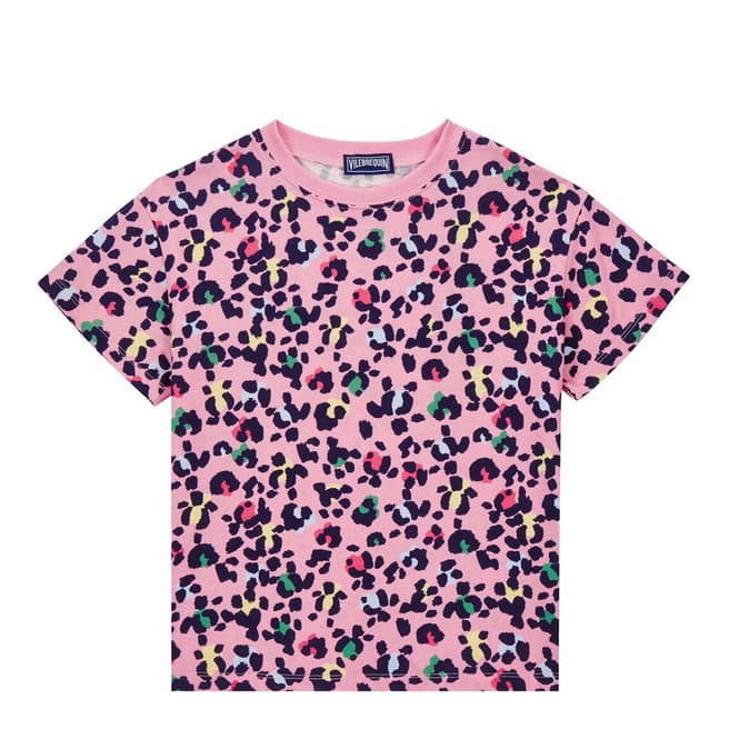 Vilebrequin Pink Multi  Leopard Print Top 