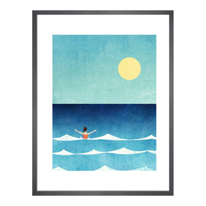 Henry Rivers Sea Swim Framed Print, 50cm x 40cm