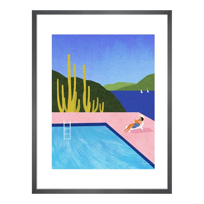 Henry Rivers Swimming Pool I Framed Print, 50cm x 40cm