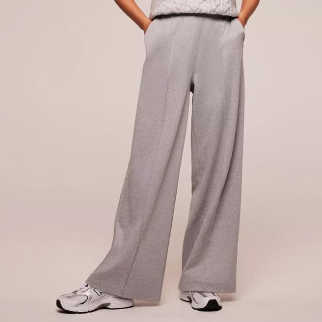 Mint Velvet Grey Wide Leg Trousers