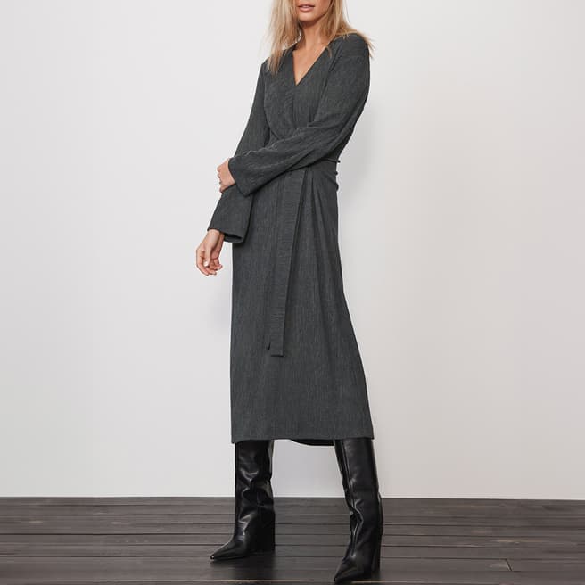 Mint Velvet Grey Wool Blend Dress