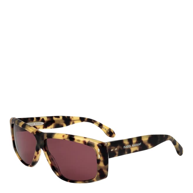 Isabel Marant Havana Honey Rectangular Sunglasses 61mm