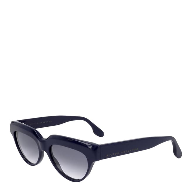 Victoria Beckham Navy Rounded Sunglasses 53mm