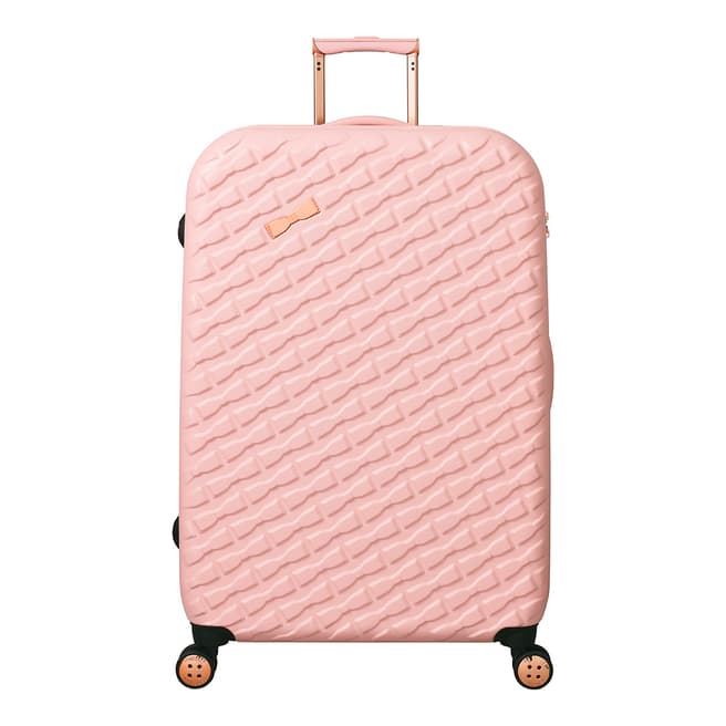 Ted Baker Pink Belle 4 Wheel Large Suitcase