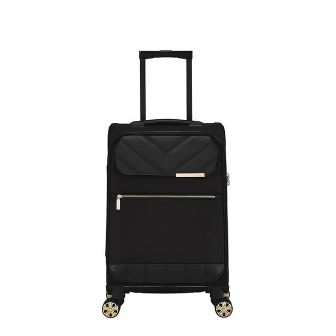 Ted Baker Black Albany Eco 4 Wheel Cabin Suitcase