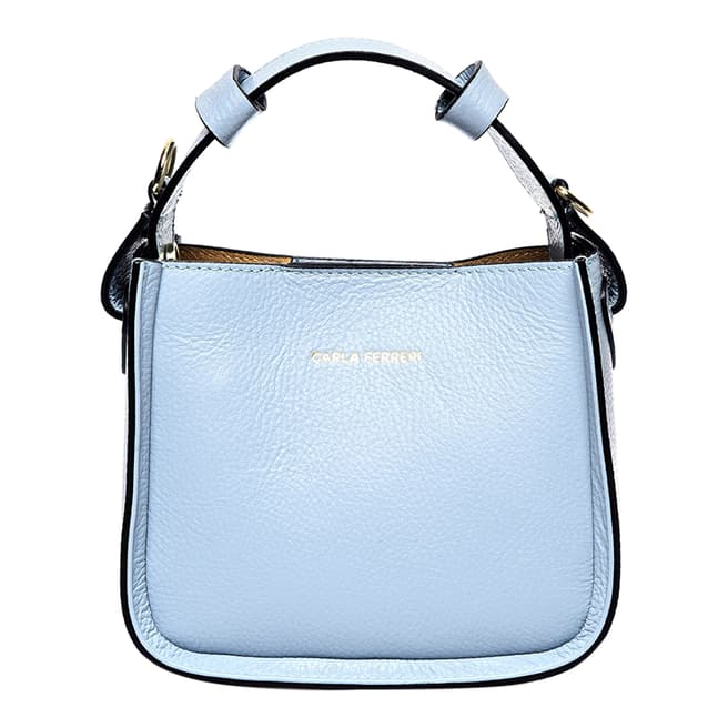 Carla Ferreri Blue Leather Shoulder bag