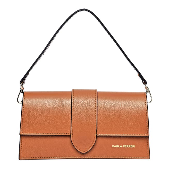 Carla Ferreri Women's Brown Leather Top Handle Bag