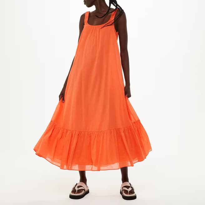 WHISTLES Coral Rhea Trapeze Cotton Dress
