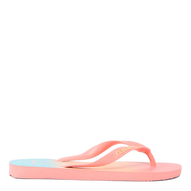 Havaianas Unisex Peach Print Top Flip Flops