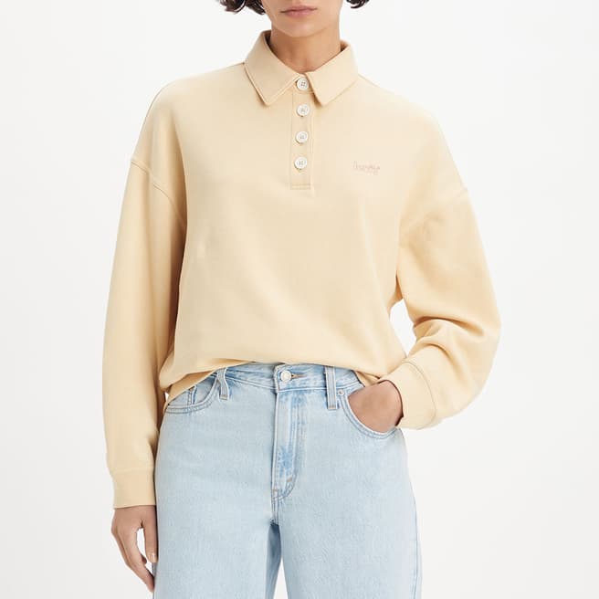 Levi's Yellow Stevie Cotton Blend Sweatshirt