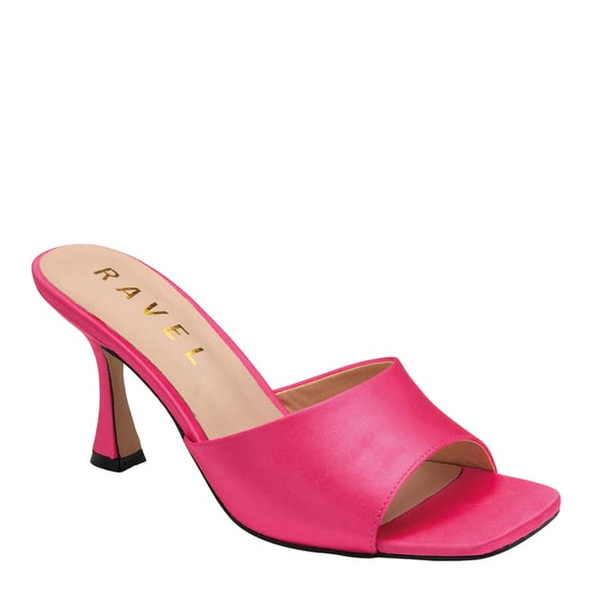 Ravel Pink Baylin Satin Heeled Sandals