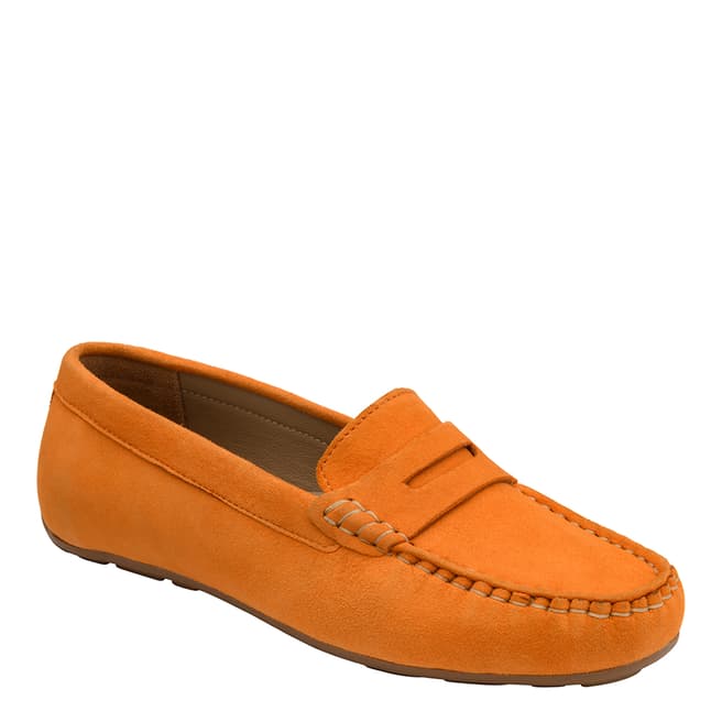 Ravel Orange Corry Suede Loafers