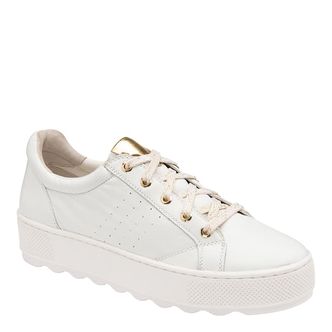 Ravel White Rushen Suede Trainers