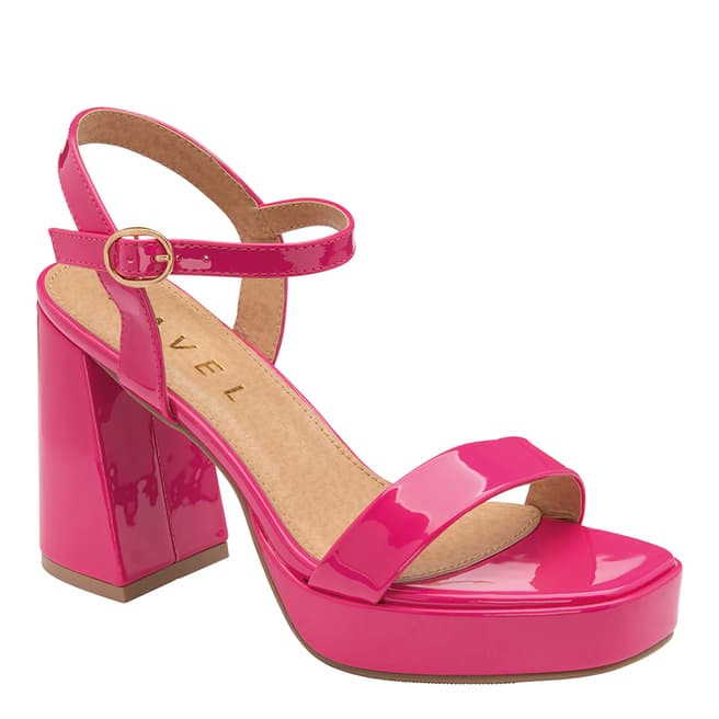 Ravel Pink Moray Patent Heeled Sandals